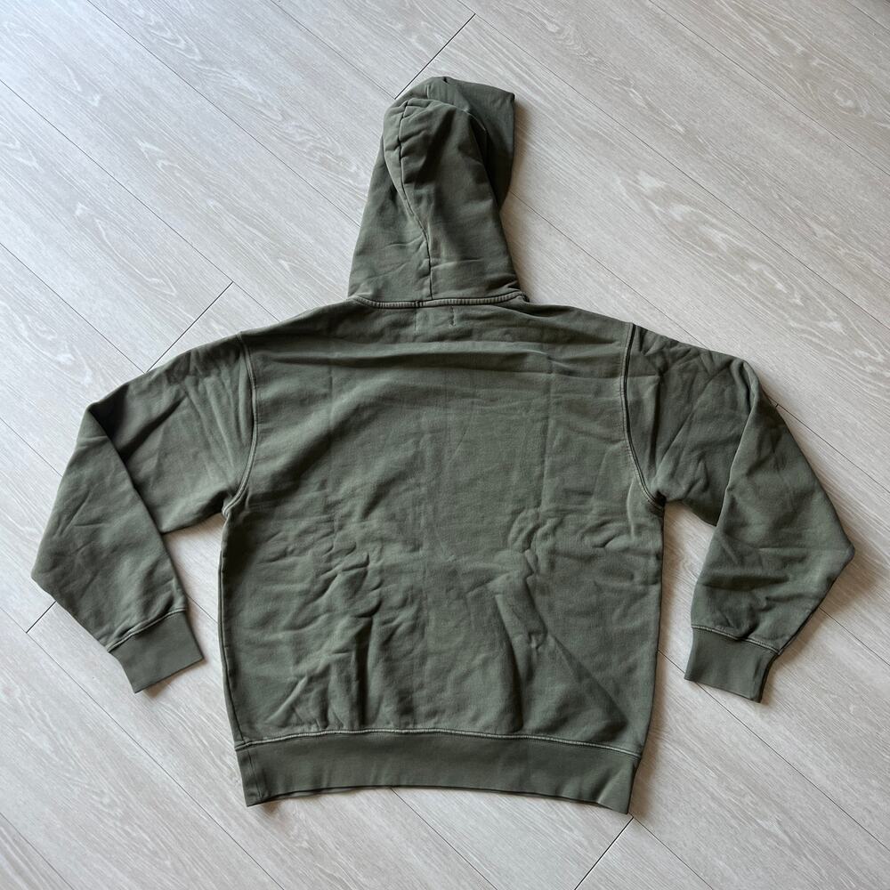 Madewell FLAWED McCarren Hoodie Mens Medium Olive Drab - Picture 3 of 15